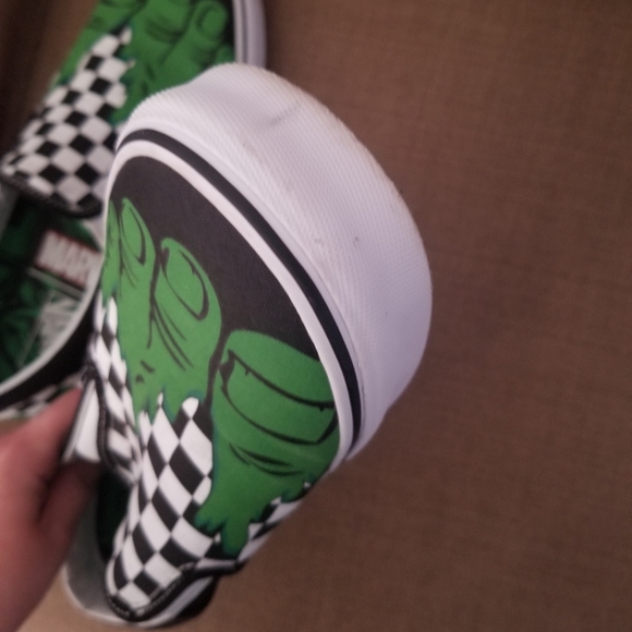 SOLD Vans x Marvel Hulk Slip Ons - Picture 2 of 3